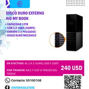 HDD WD My Book 12TB - 240USD | Nuevo a estrenar en caja - Img 45423261