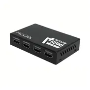 Splitter Unno Tekno HDMI 4K 30Hz 4 Puertos Deep Color 48-Bit Dolby DTS Extensor Señal Plug & Play Con Adaptador - Img 53387465
