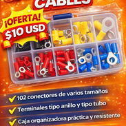 🔌✨ Set de 102 Conectores para Cables en Caja Organizadora ✨🔌  ¿Necesitas hacer conexiones eléctricas seguras y ordenad - Img 54296222