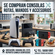 Consolas rotas o defectuosas (PS5, PS4, Nintendo Switch)Mandos con fallos (drift, botones rotos, no encienden)Accesorios - Img 55895643