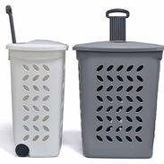 Canasta plastica con rueditas para ropa sucia (mo) - Img 54459720