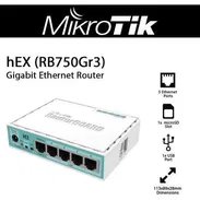 Routerboard HEX MIKROTIK 880MHz-Dual 256mb 5-1000 mSD USB L4 CajaPlas inc-24V RB750Gr3 #63142460 - Img 56009517