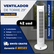 Ventilador de mesa y de torre. Nuevos con garantía y domicilio gratis - Img 56056981
