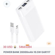 Power Bank GAR117 – 20,000 mAh - Img 57298837