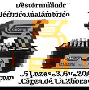 Destornillador eléctrico inalámbrico CF-LICS002s 51 piezas Batería Lithium de 3,6V 1,5Ah  ☎️ 59757936 - Img 49449265