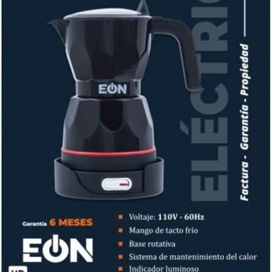 Cafetera Eléctrica colores negro,gris y roja de 3 tazas - Img 125806525