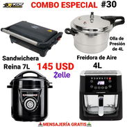 Combo de sandwichera, 2 reina y freidora de aire - Img 56395811