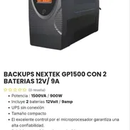🔋 ENERGÍA Y CARGA  🔵BACKUP NEXTEK 1500VA  — 💲250 USD  MENSAJERIA INCLUIDA - Img 55303332