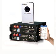 Inversor Eco Worthy 6kw, Split phase, pico de 12kw con respaldo 10 kw, 2 baterías Eco Worthy 51.2v 100ah cubix100, nuevo - Img 57528596