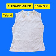 SE VENDE BLUSA DESMANGADA BLANCA DE MUJER TALLA M 1500 CUP - Img 55419082