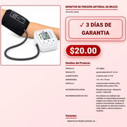 Monitor de Presión Arterial de Brazo La Habana Monitor de Presión Arterial de Brazo Revolico Cuba VPT-0216 - Img 58062727