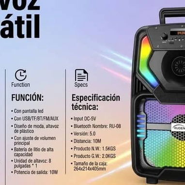 Lavadora automática y semiautomática, Smart TV 85", Ventiladores recargables, Calentador eléct.de agua, Bocina portátil - 4/8