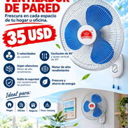 🌀 Ventilador de Pared CHANGUI CROWN - 3 Velocidades + Oscilación - $35 USD - Img 58069006