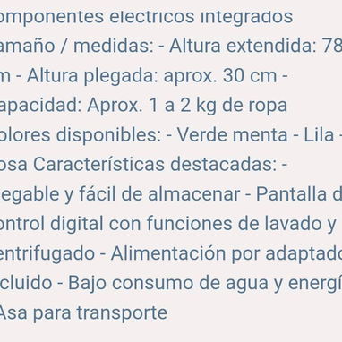 🔖Lavadora portátil plegable - Img 119597377