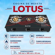 Cocina de gas de 3 quemadores - Img 55530745