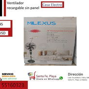 Ventilador de pie recargable sin panel. Carga dura 4 horas - Img 56378375