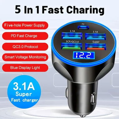 CARGADOR PARA MÓVIL Y VOLTÍMETRO PARA AUTO. - 2/3