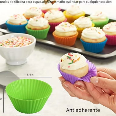 Moldes de silicona individuales para panquecitos - 4/4