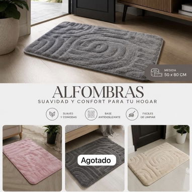 Alfombras acolchadas de pelos con diseños - 2/3