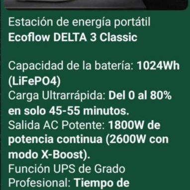 Estaciones de energía bluetti, ecoflow, inversores, lámpara led recargable+panel, cable adaptador solar y kit para panel - Img 121566597