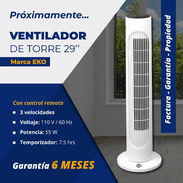 🚧 Ventilador De Torre De 29" Marca Eko Con Control Remoto y 6 Meses De Garantía 🚧 - Img 51783215