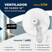 💨 VENTILADOR DE PARED 🔴 EÓN 🆗 18 PULGADAS 💲 40 USD - Img 51888029