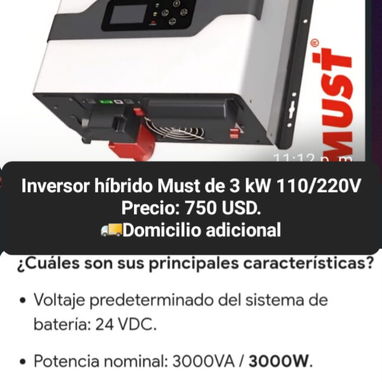 Inversores marcas: Must, Saco, Ecarus, Sumry, Sunpal, Sunshine, etc - 2/8