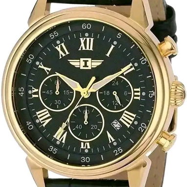 Reloj INVICTA cronógrafo 90242-003 Cuarzo Japonés, Caja 44mm en ORO ROSA y manillas de cuero legítimo negras NUEVO. - Img 126016500
