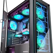MUSETEX Funda para PC ATX, 6 ventiladores PWM ARGB preinstalados - Img 56511261