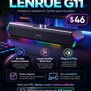 ALTAVOCES LENRUE G11 – SONIDO ESTÉREO + LUCES RGB - Img 57196096