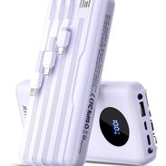 🔋 POWER BANK JOYFAR 30000MAH 22.5W CARGA RÁPIDA CON CABLES INTEGRADOS + PANTALLA LED ENVÍO + GARANTÍA - Img 55819920