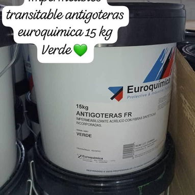 Impermeables antigoteras euroquimica y isaval 15 litros con fibras incorporadas no necesita mallas importada de España - 2/4