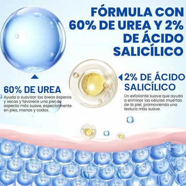 Barra de Cuidado de Pies — Urea 60% + Ácido Salicílico 2% - 7/8