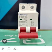 Interruptor termomagnetico bipolar 63A/protector de línea 110v/ 220v/ protector anti incendio magnrtico... - Img 57803589