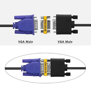 Adaptador Conversor VGA - VGA (hembra-hembra) - 2/2