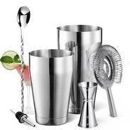 Set Coctelera Boston, 6 piezas De acero inoxidable - Img 50831695