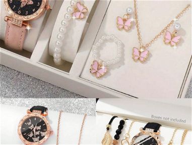 Lindos conjuntos de reloj con pulseras y demás accesorios para las chicas - Img 66672356