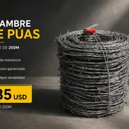 ALAMBRE DE PUAS 250 m por 35 USD - Img 56745739