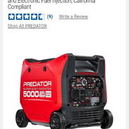 Planta electrica Americana Predator de 5000 watts INVERTER ‼️. Funciona con gasolina y Gas de la calle o balita - Img 57524546
