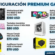 -Motherboard MSI Pro B650-S Wifi Socket AM5 (160 USD) -Teclados mecánico Roccat Vulcan II Mini RGB (80 USD) -Mouse Corsa - Img 56539499