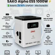 650 USD - Estación de energía SAKO Alpha ESS 1000W (Inversor) - Img 55265178