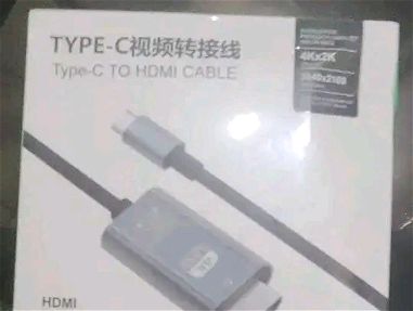 Cable USB C a HDMI 4K [Enchufes antiinterferencias] Cable tipo C a HDMI de 2 m Compatible con Thunderbolt 3/4 para MacBo - Img main-image-45602720