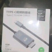 Cable USB C a HDMI 4K [Enchufes antiinterferencias] Cable tipo C a HDMI de 2 m Compatible con Thunderbolt 3/4 para MacBo - Img 45649803