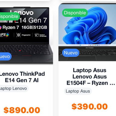 📲52774129 Buen precio Laptops en Ventas + de 20 modelos de laptops nuevas ,selladas y otras de poco uso con garantia, - Img 125538097