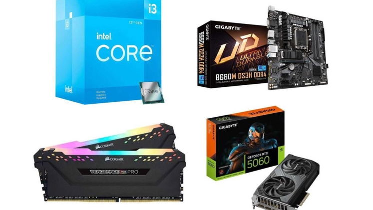 CPU i3 12100f PRO B660M-E crucial 16GB KIT Crucial 16GB kit (8GBx2), 204-pin SODIMM, DDR3 PC3-12800, at