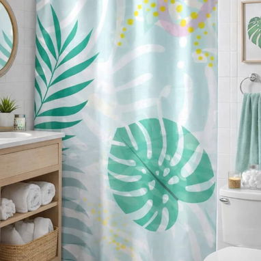 Cortinas para baño de nylon con aros plásticos - 5/5