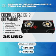 👩🏼🍳COCINA DE GAS MILEXUS DE VITROCERÁMICA ✅ 2 HORNILLAS 💲35 USD - Img 49836639