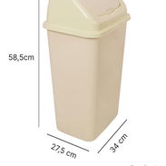 Juego de 3 Cubos plásticos de basura. - Img 55028180