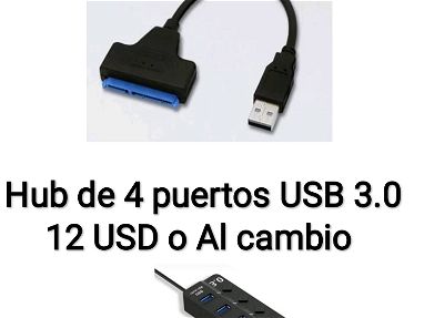 Adaptador de disco duro y hub regleta de 4 puertos USB 3.0 - Img main-image