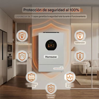 Inversor Solar Híbrido Humsienk 8kW 48V 110/120V - 4/10